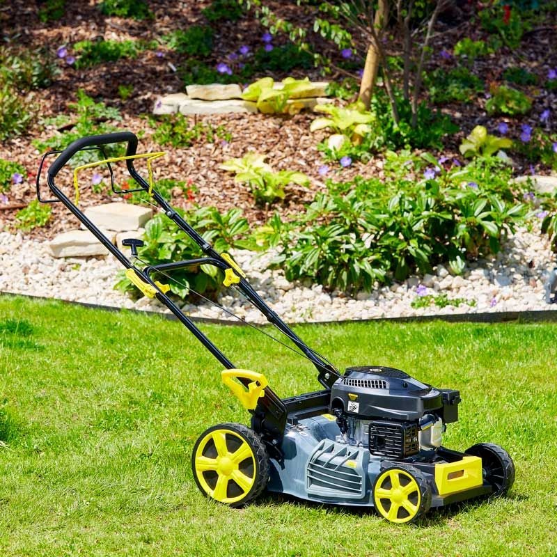Tondeuse thermique tractée 4 en 1 mulching 46 cm 4CV 144cm³ STEINER - 3