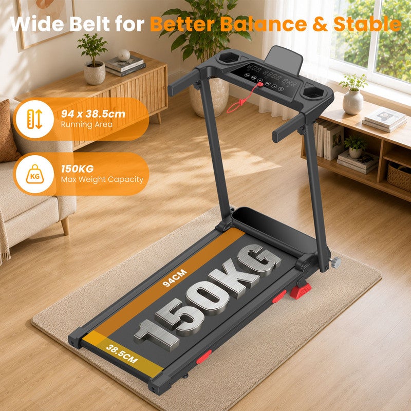 Passadeira Dobrável | Ajuste de Inclinação | 3,0 HP | Ultrassilenciosa | 1–12 km/h | Controlo via App Inteligente | Design com Absorção de Impacto - 9