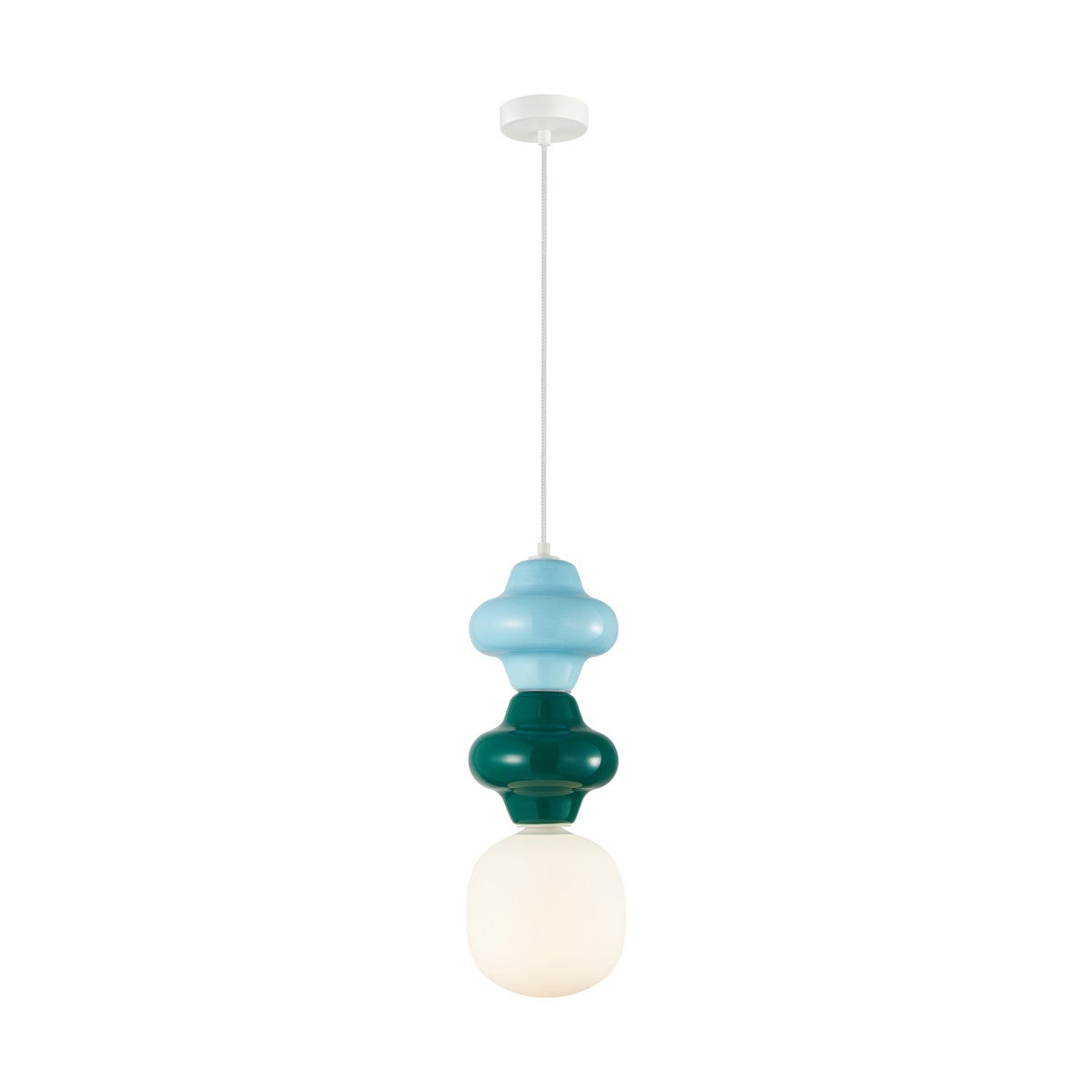 Lampa wisząca LATERA niebieska 1 x E14 x 40W wym: 120 x 18 x 18 cm Italux