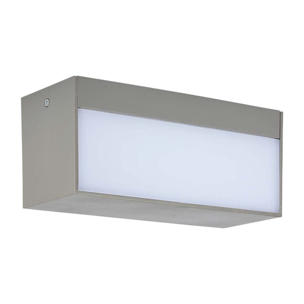 Aplique Rectangular LED 12W Doble Haz de Luz Color Gris 6400K IP65 ...