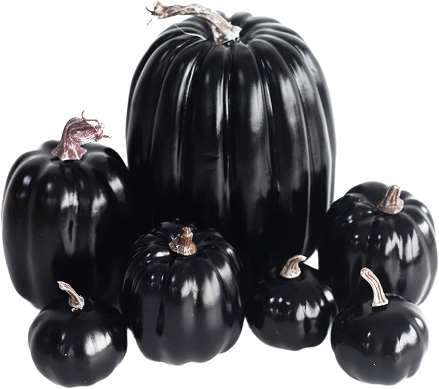 Zestaw 7 dużych, sztucznych dyń na Święto Dziękczynienia i Halloween, kreatywna dekoracja stołu do domu