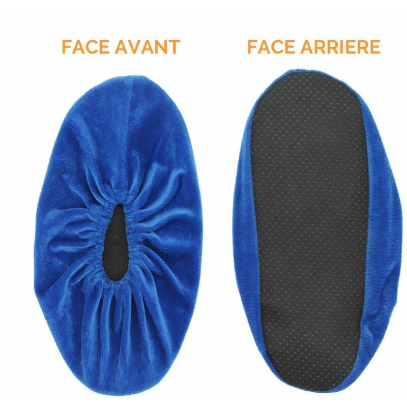 Lot de 50 paires de surchaussures lavables antidérapantes Bleu - 5