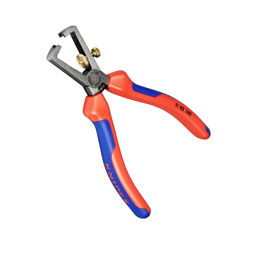 Szczypce do zdejmowania izolacji Knipex 11 02 160 10 mm² i 5 mm Czarny
