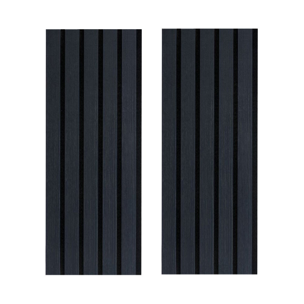 Lot de 2 Panneaux tasseaux bois MDF acoustique décor chêne lave sur feutrine 2600x300x17mm PEFC 70% - 3