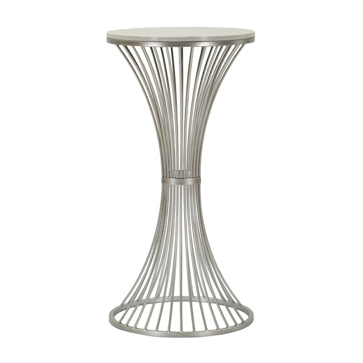 Stolik Kawowy Calista, Marmur, Srebrny, Seven Design