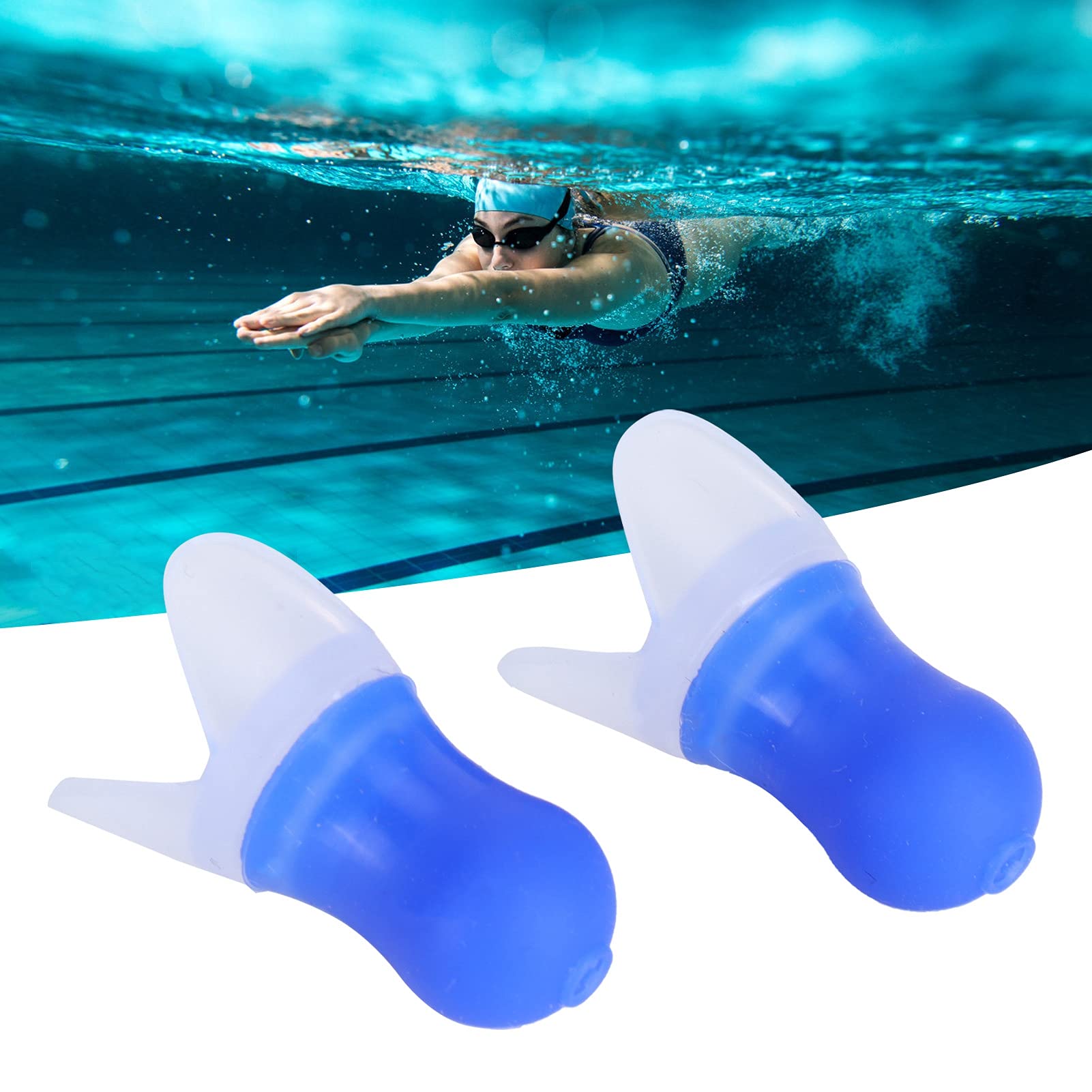 Tappi per le Orecchie da Nuoto Impermeabili da 2 Pezzi