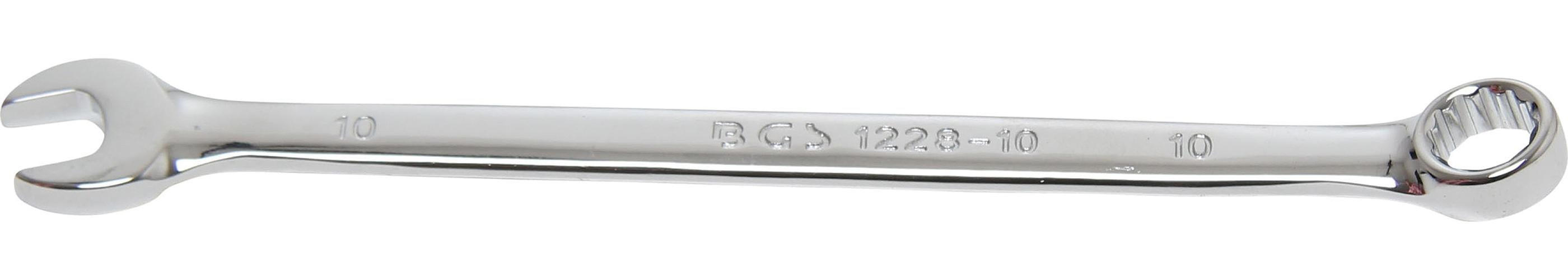 BGS Klucz płasko-oczkowy, bardzo długi, SW 10 mm - 1228-10