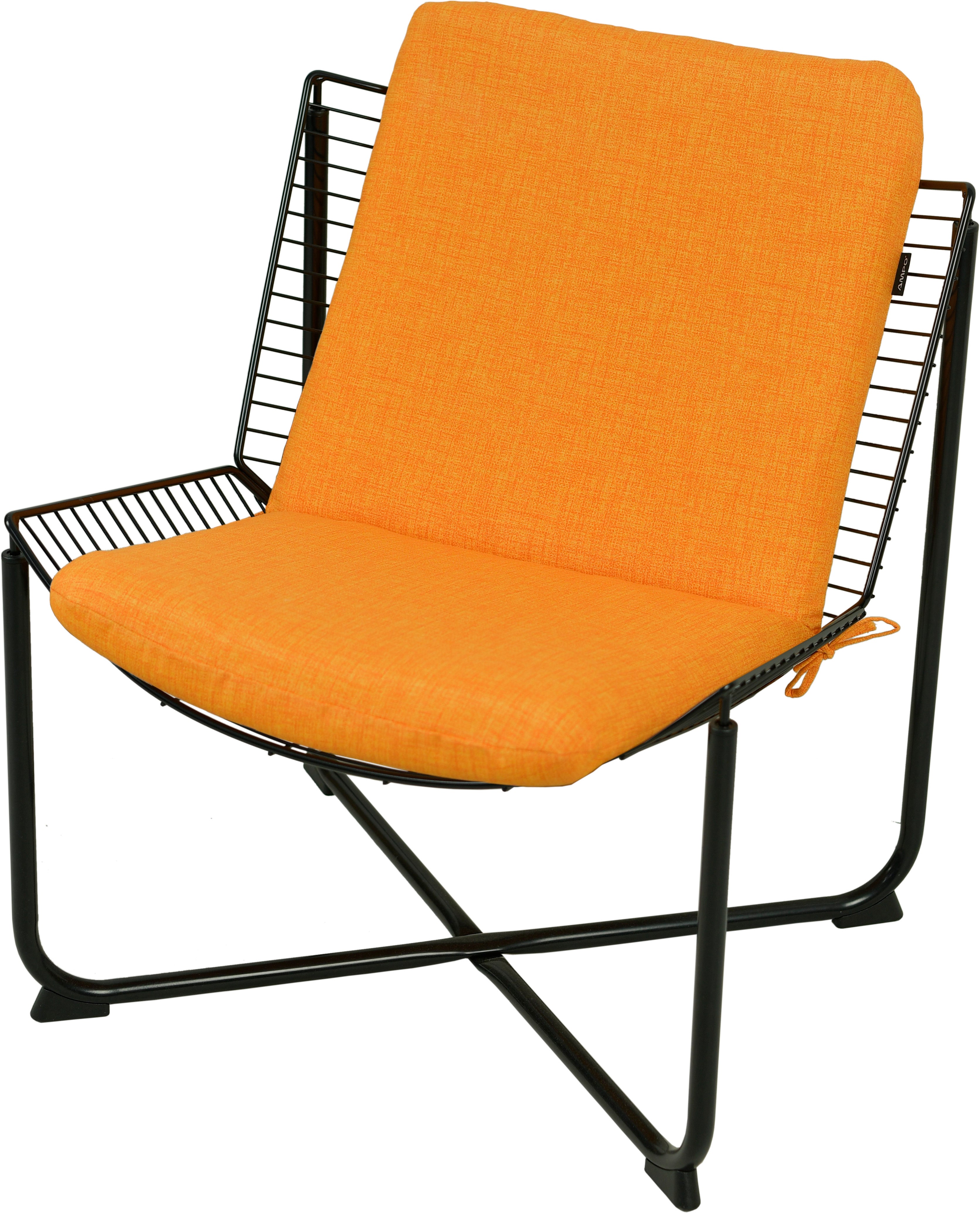 Poduszka na fotel metalowy AMPO Skalboda morski gładki 1 szt.