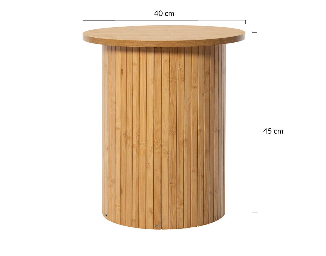 Table basse style contemporain 40*40*45 cm bois - KOFU - Best Mobilier - 6