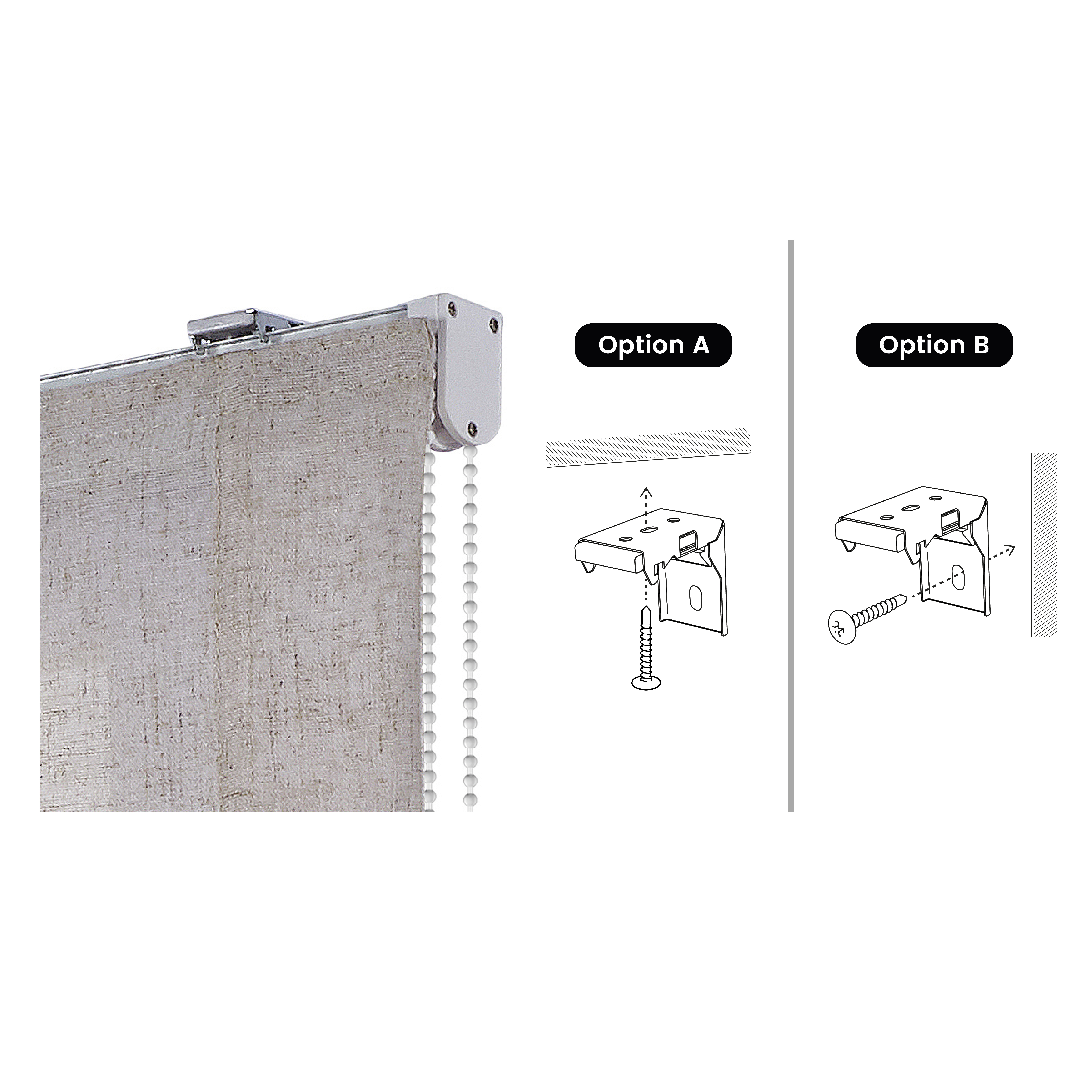 Estor Plegable sin Varillas, Estor Paqueto traslúcido para Ventanas y Puertas Beige, 60 x 175 cm - 7