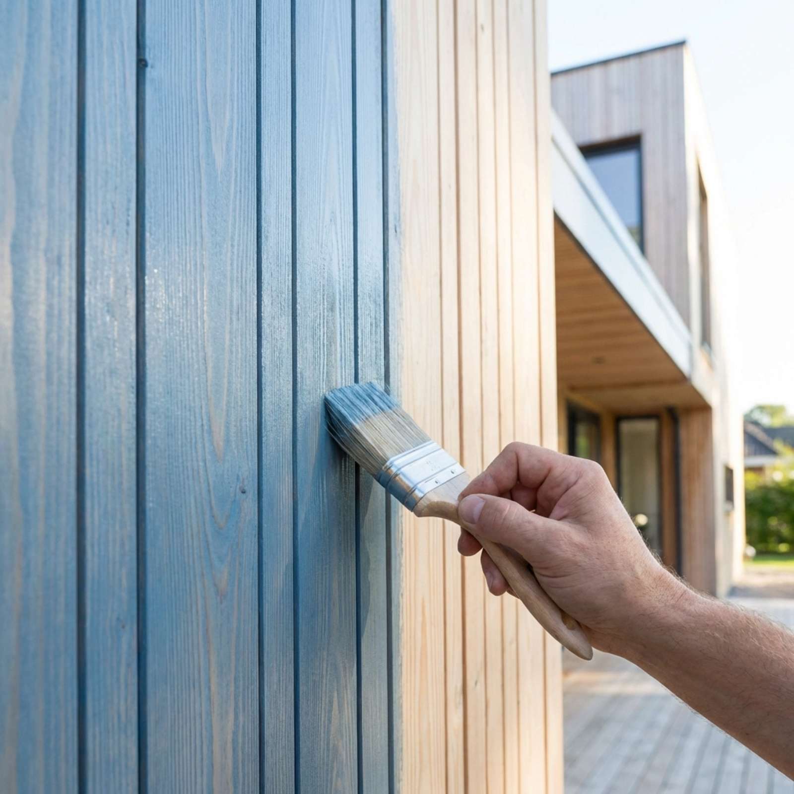 Vernis Bois Couleur - 1 L - Codeve Bois - Vert - Pour La Décoration D'un Bardage, Volet, Persienne, Huisserie Ou Fenêtre. - 3