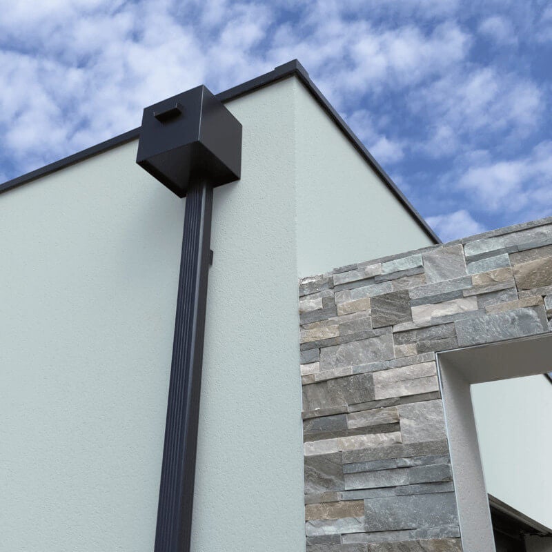 Boite à eau noir foncé N15 220x270x220 mm sortie Ø 140 - Taille Standard ALUHOME - 4