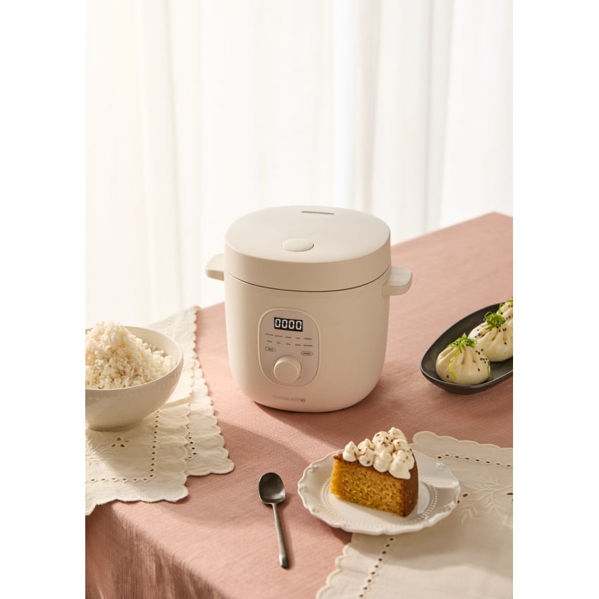 CREATE - RICE COOKER STUDIO - Elektryczny wielofunkcyjny garnek do ryżu z koszykiem do gotowania na parze - Blanc cassé