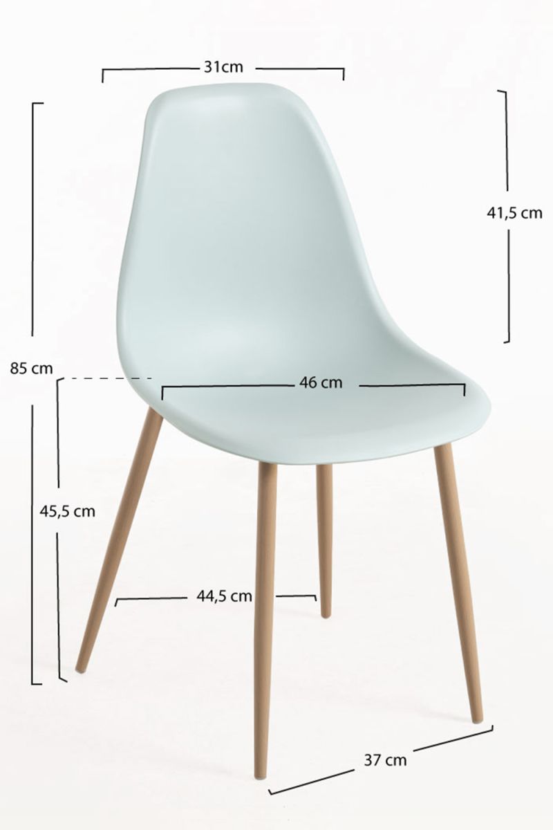 Regalos Miguel - Packs Sillas Comedor - Pack 6 Sillas Mykle - Celadón - 3