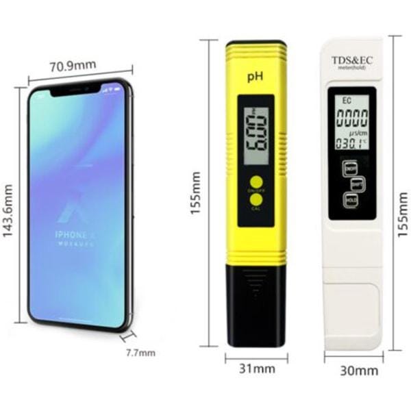 PH TDS mètre, testeur de qualité de l'eau 5 en 1 PH/TDS/EC/sel PH TDS mètre, testeur de qualité de l'eau 5 en 1 PH/TDS/EC/sel