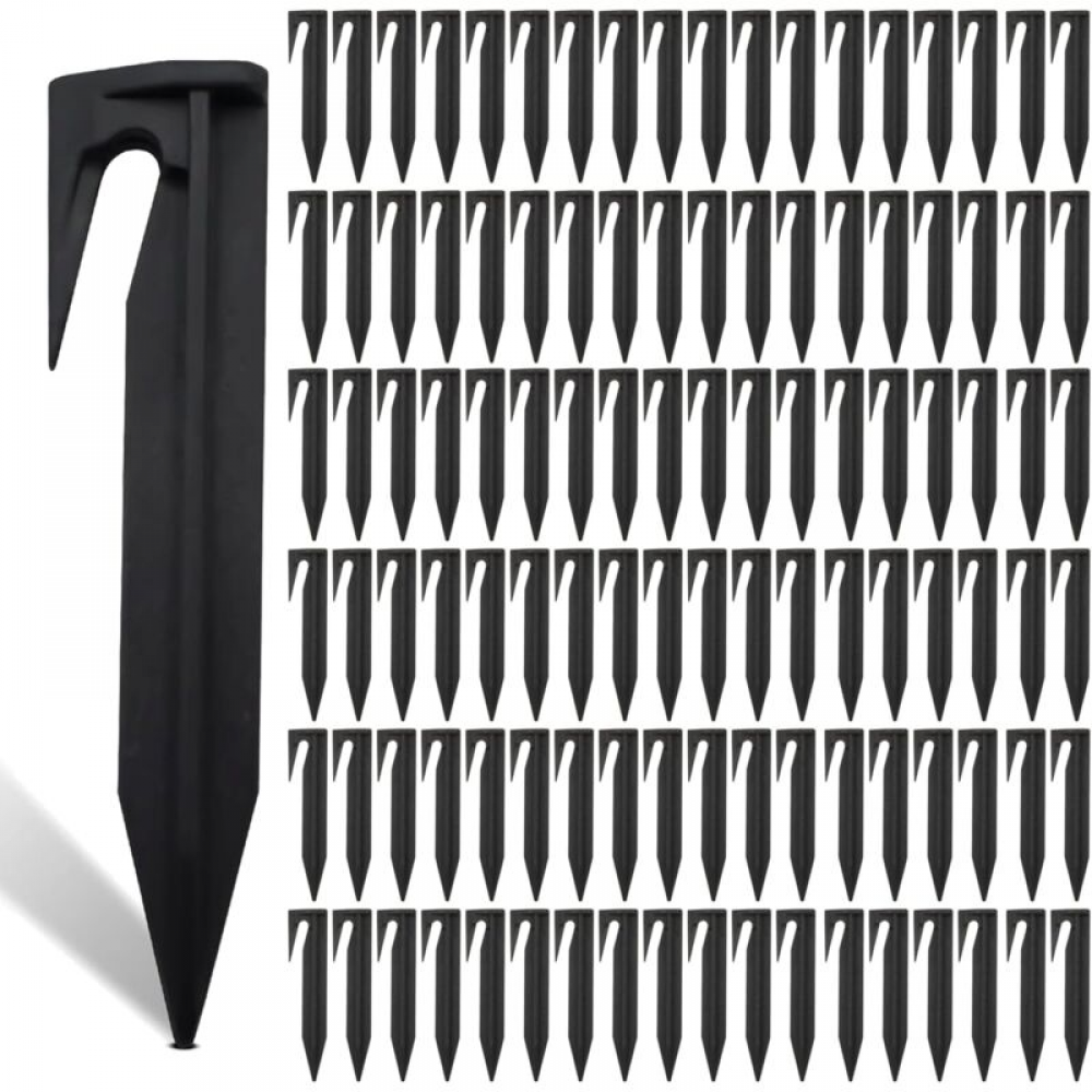 YEMAESRE-120 Pièces Piquet Fil Robot Tondeuse, Piquets De Fixation Pour Cables Peripheriques Robot Tondeuse Piquets De Terre Pour Robot Tondeuse Piquets De Fixation En Plastique Robuste