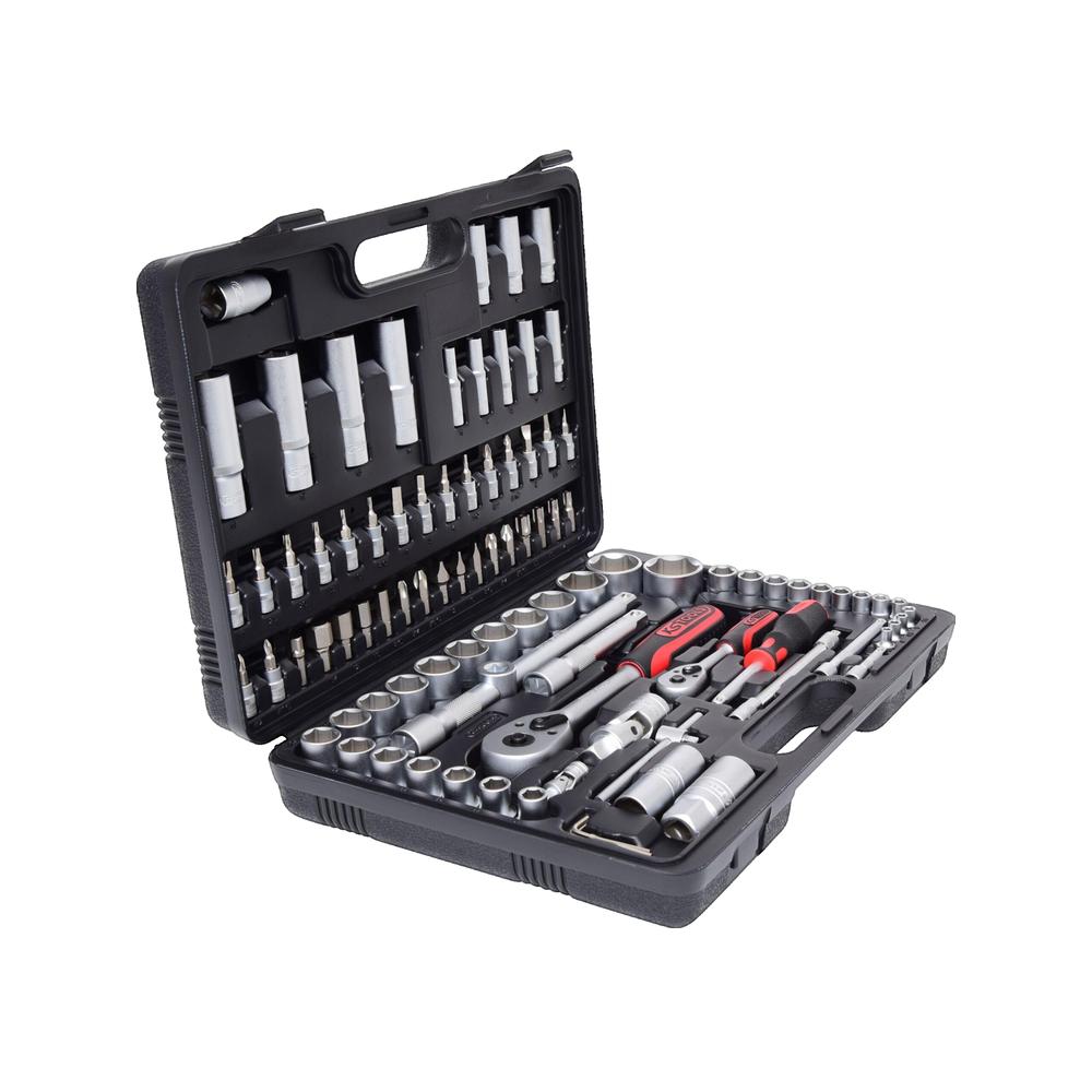 Zestaw kluczy grzechotkowych i nasadek KS Tools CLASSIC 96 elementów stal chromowo-wanadowa