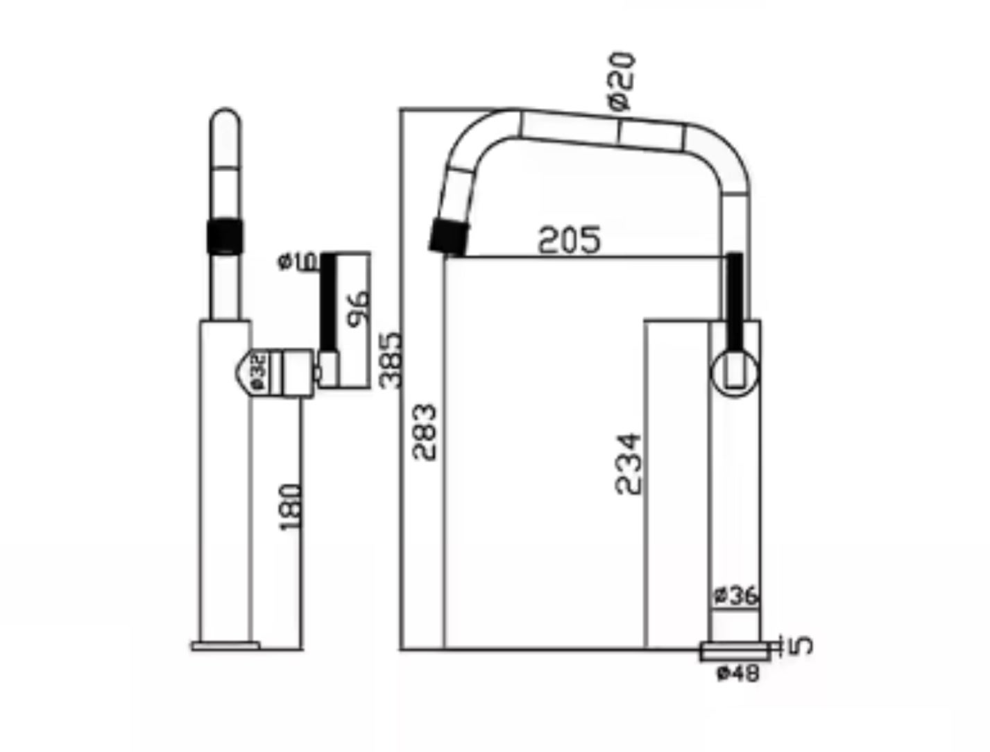 ROBINET DE CUISINE 0001 EN LAITON COLLECTION ARGOLIDE - 2