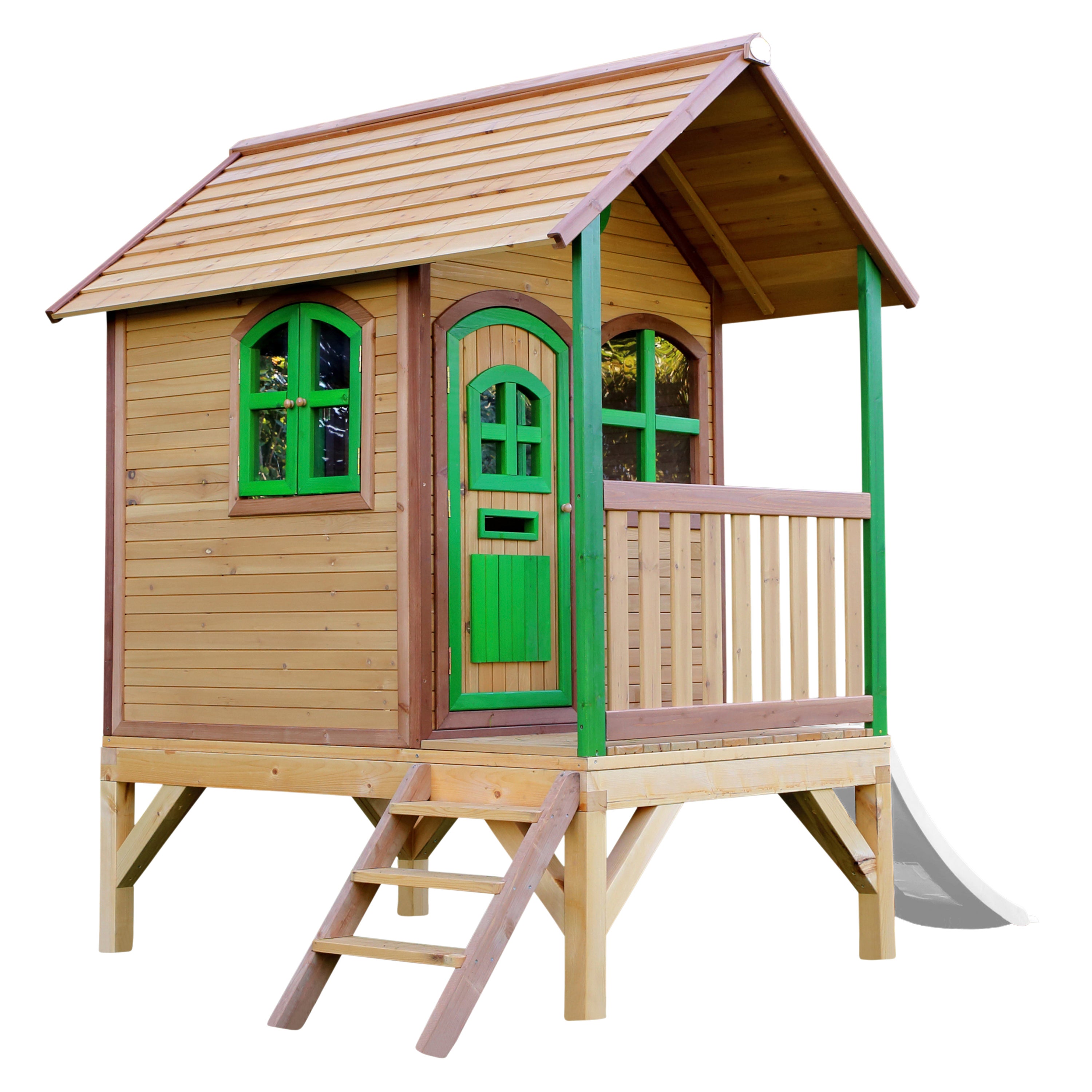 Cabane Enfant Exterieur 2.63m2 - Maisonnette En Bois Pour Enfants 241x187xh151cm Timbela M520 0641938432572
