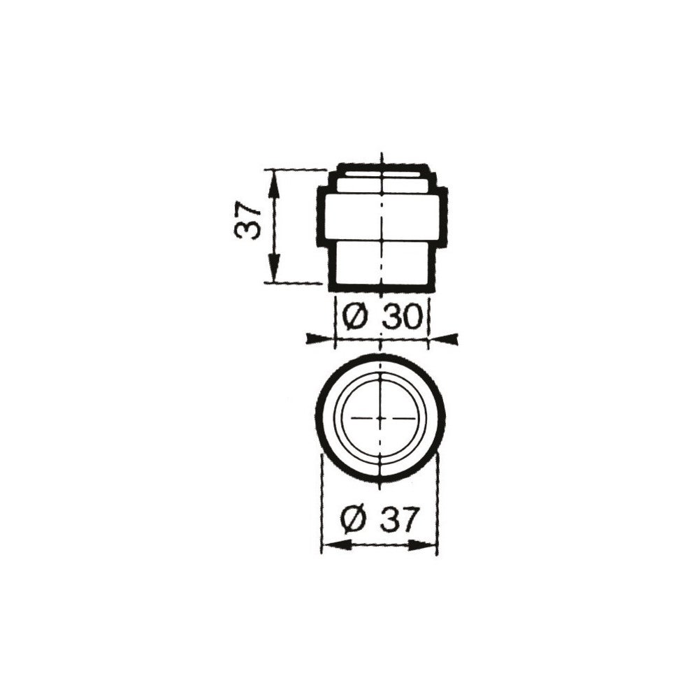Butée de sol aluminium 3737 finition champagne HERACLES 3737 008 - 2