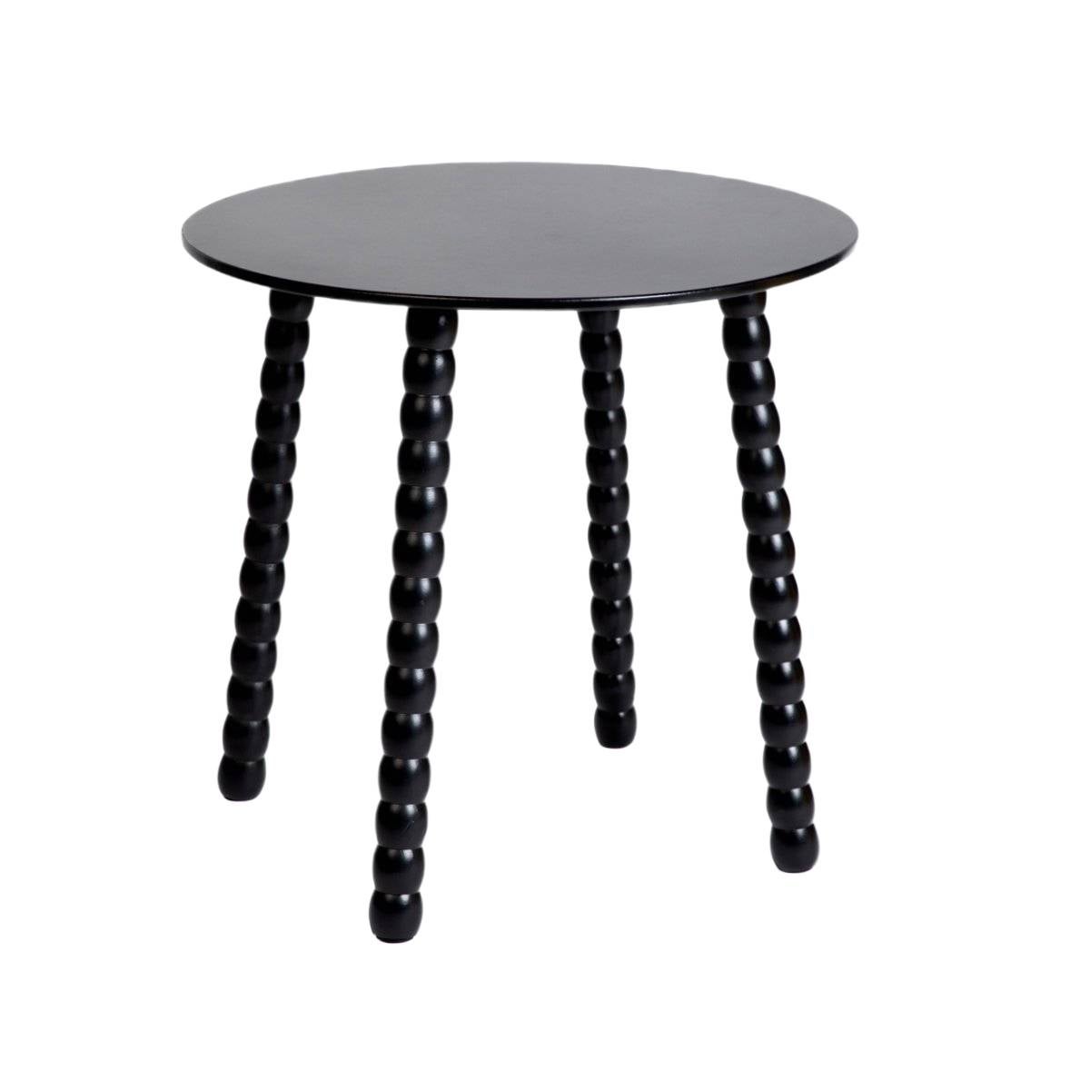 Stolik kawowy RESLE czarny 40x40x40 cm HOMLA