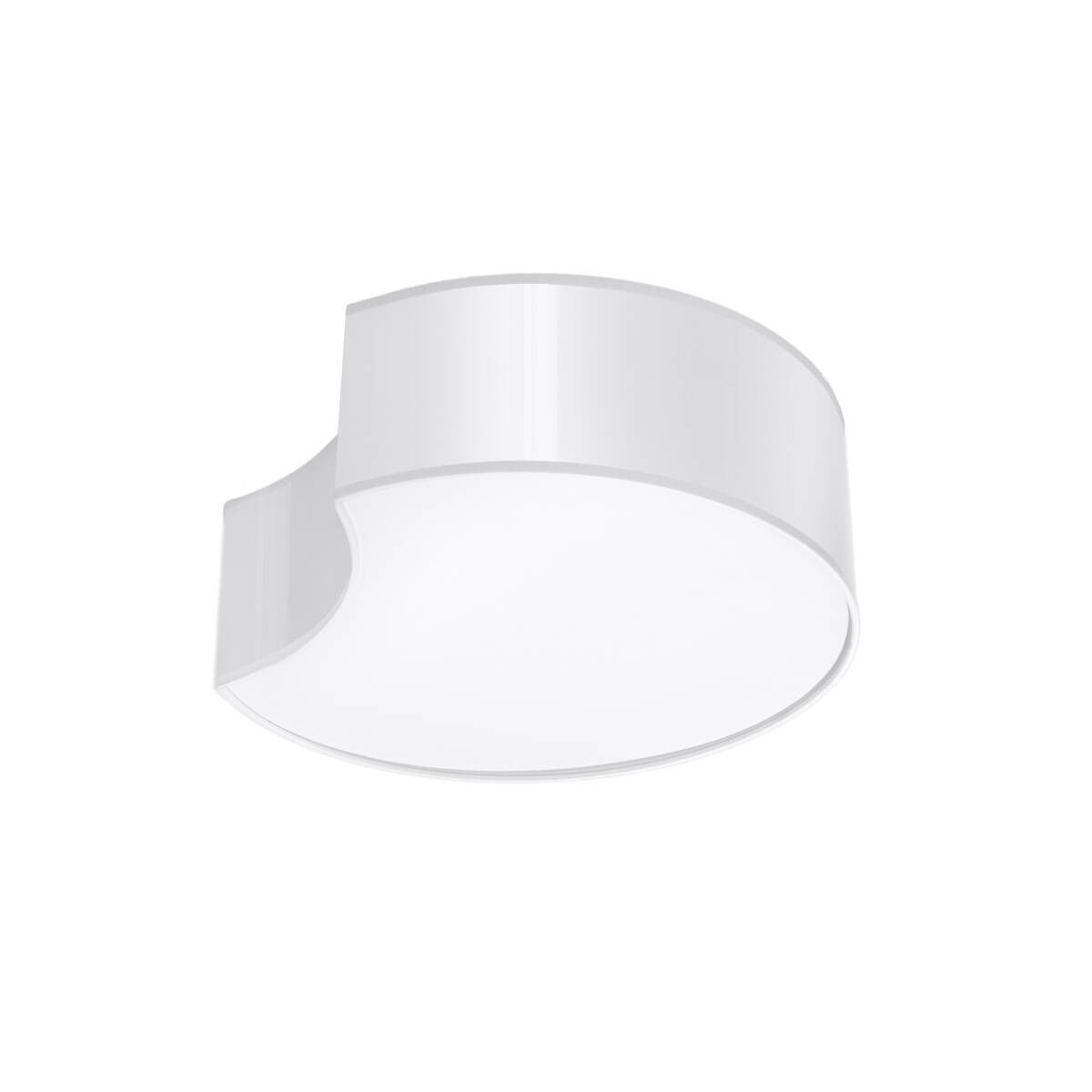 Plafon Circle okrągły biały 2xE27x15W wym: 11,5 x 35 cm IP20 tworzywo sztuczne Sollux Lighting