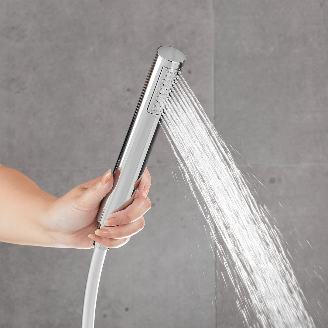 Valaz Robinet de baignoire autoportant rond chromé - Série Ebro - 5