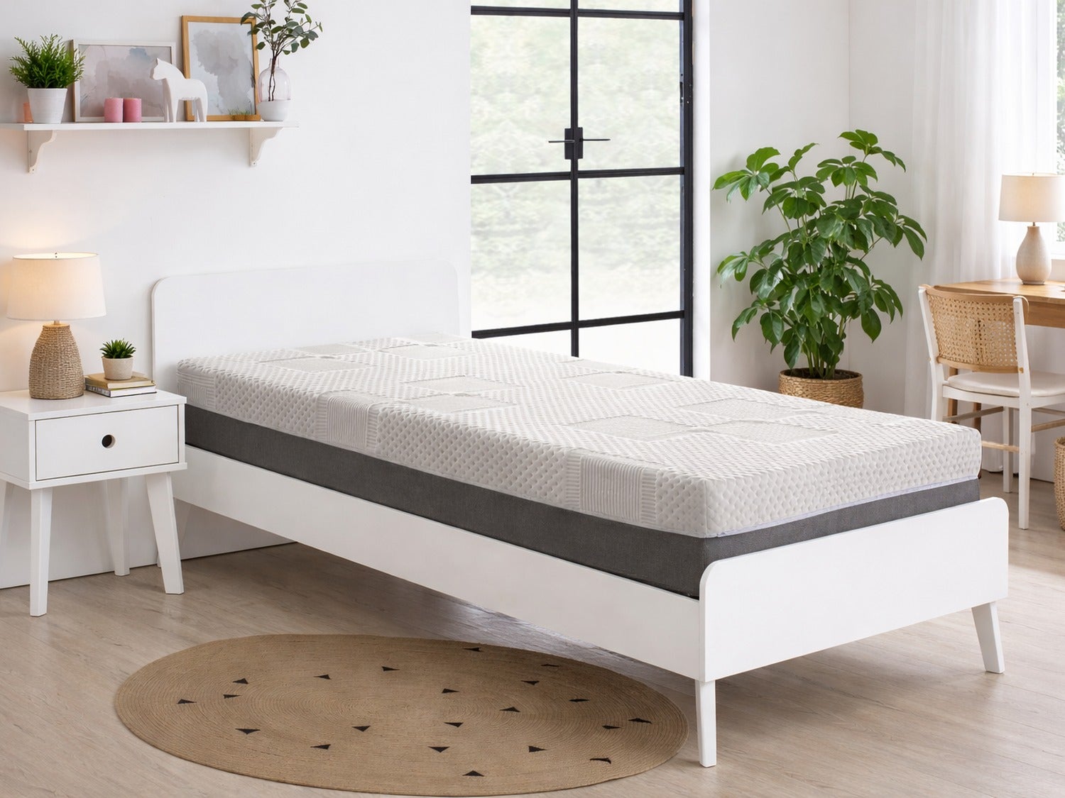 Matelas en mousse DORMISSIMO DRACO LATEX 135x200 Hauteur 20 cm - avec 2 cm de latex - 2