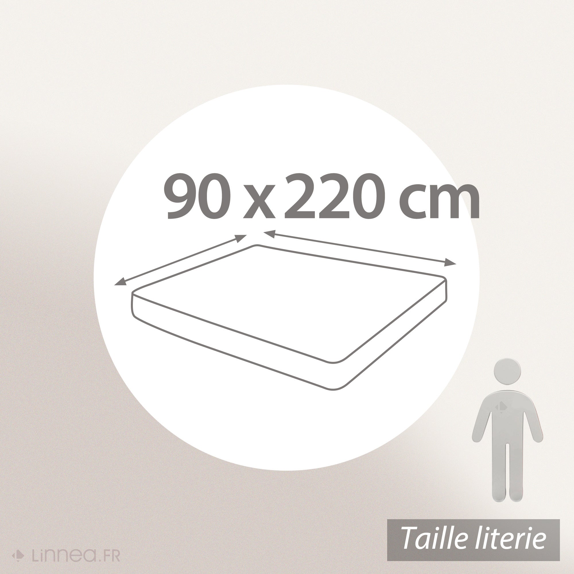 Drap housse uni 90x220 cm bonnet 30 cm coton ALTO Crème - 6