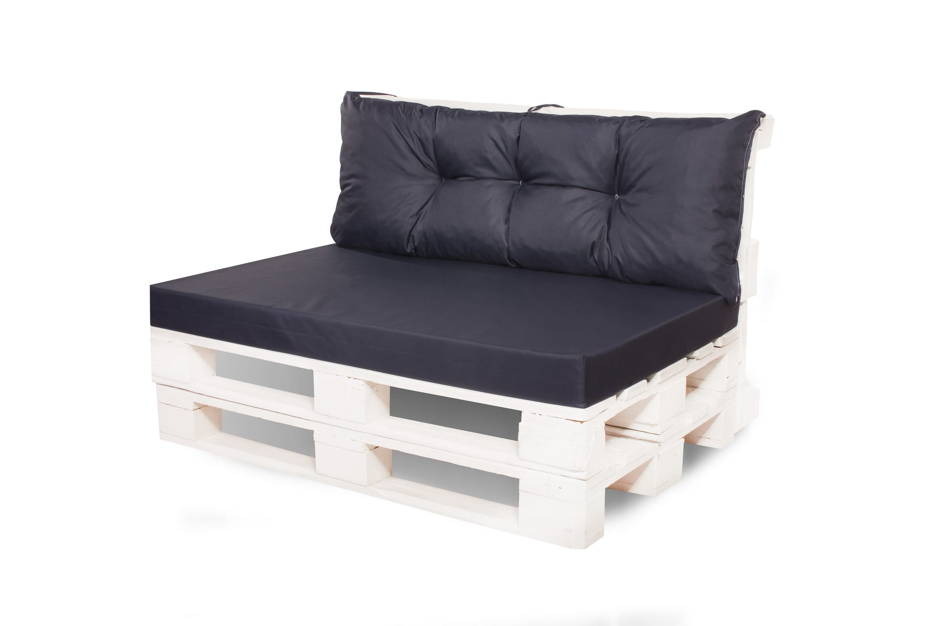 Poduszka ogrodowa na paletę 120x60x40cm poduszka na meble ogrodowe czarna, poduszka na balkon taras, poducha ogrodowa na meble z palet