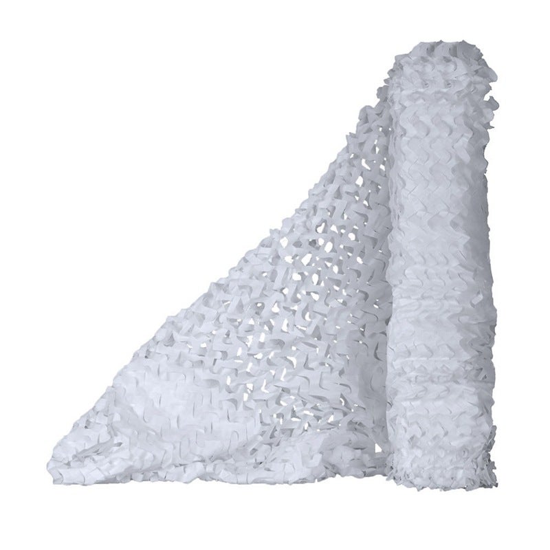 Siatka maskująca do ochrony przed słońcem, jako osłona przeciwsłoneczna i dekoracja imprez, 1,5 x 6 m (biała)