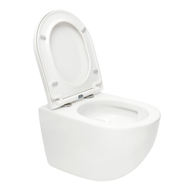 Pack WC Bâti support Geberit + WC Swiss Aqua Technologies Tornado sans bride + abattant SoftClose + plaque (TORNADOGEB3) - 5