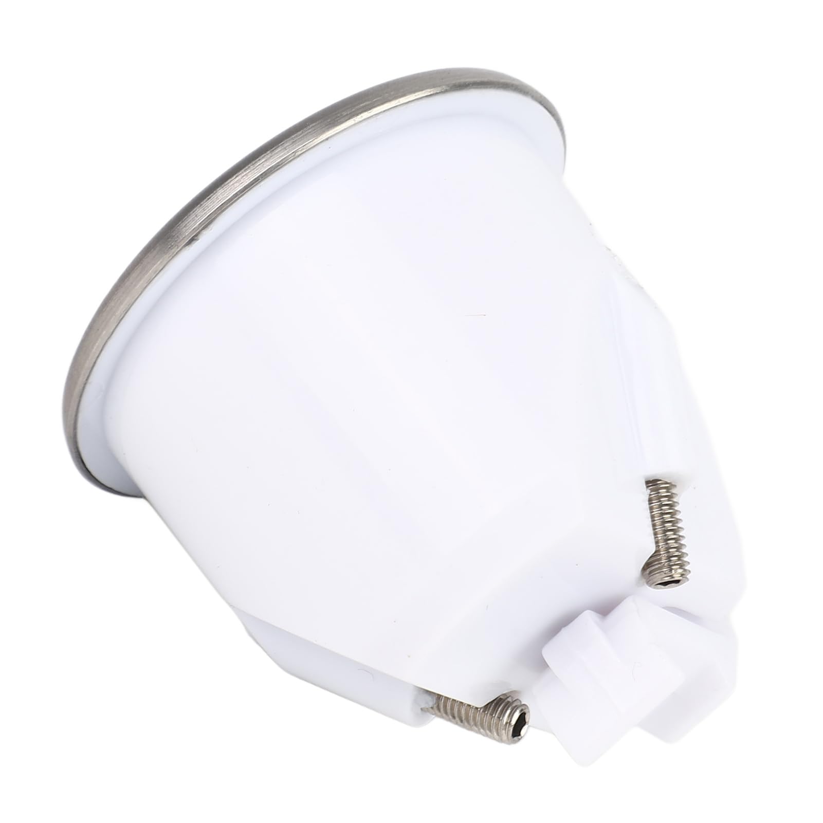 Pulsante ABS inox serratura porta per bagno, camper, yacht (argento) - 4