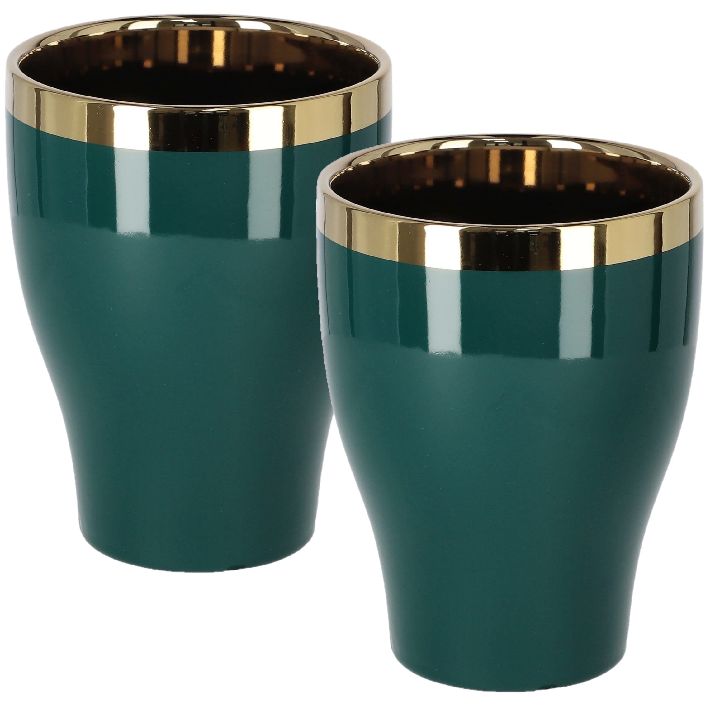 Doniczka szkliwiona 123 donica osłonka ceramika 2x - KOTARBAU