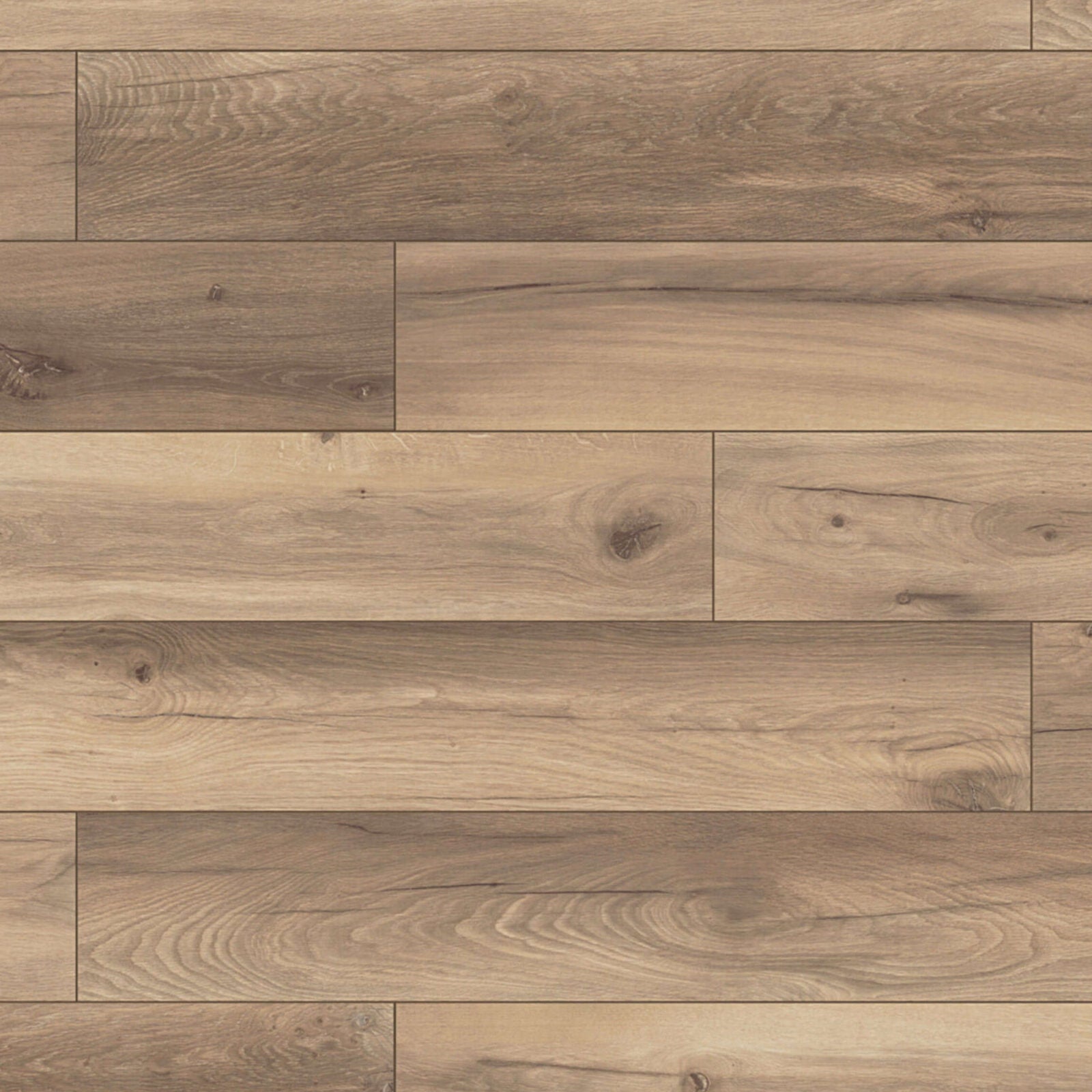 Sol stratifié effet parquet – 8 mm – boîte de 9 lames - 2,22 m2 – EH AQUAFIT8 K224 PURE+ Wild West Oak - 2