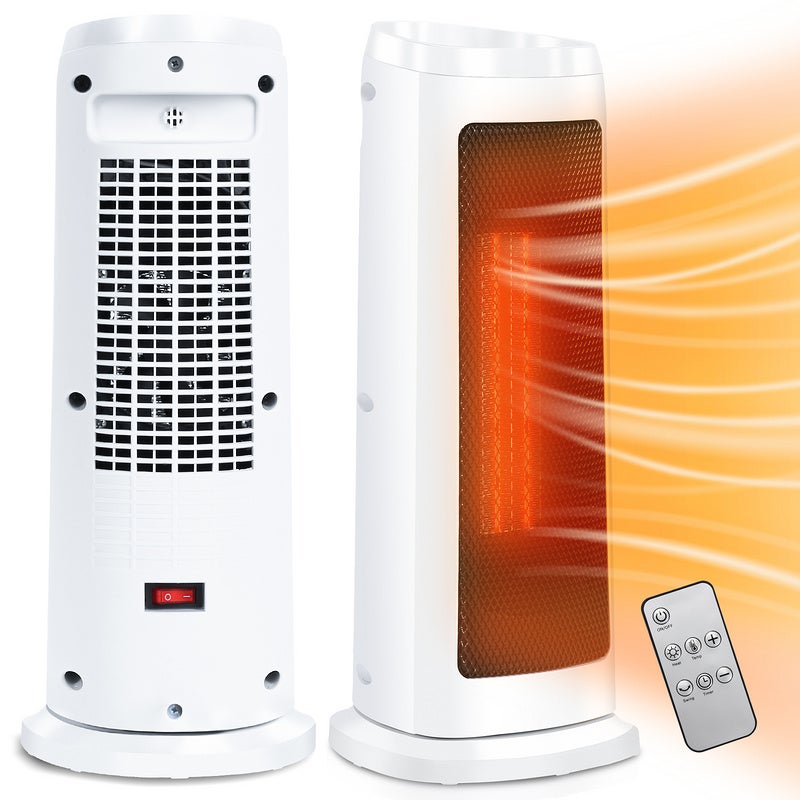 Thinia Home Termoventilatore 2000W Basso Consumo - Riscaldatore Elettrico 3 Modalità, Termostato, Antiribaltamento, Per Ambienti Fino A 20 M²