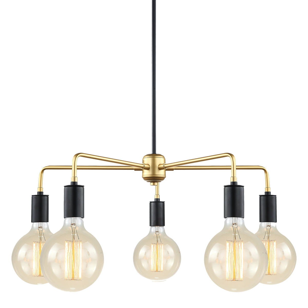 Suspension moderne Malene Noir, doré - 2