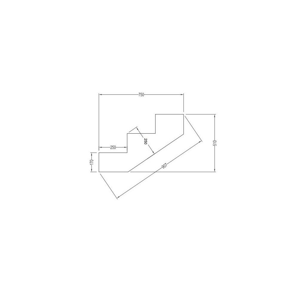 Escalier Bois Exterieur - 3 Marches - Largeur : 1m20 - Hauteur : 51cm - Sans Contremarches - Pin du Nord - Traité Autoclave - 5
