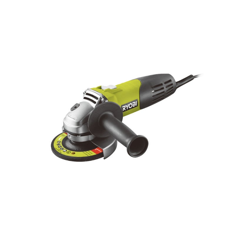 Ryobi Amoladora Angular 600 W Diam. 115 Mm, Entregado Con 1 Disco Con Amolar Le Metal Ø 115 Mm Y 1 Llave De Servicio , Leroy Merlin