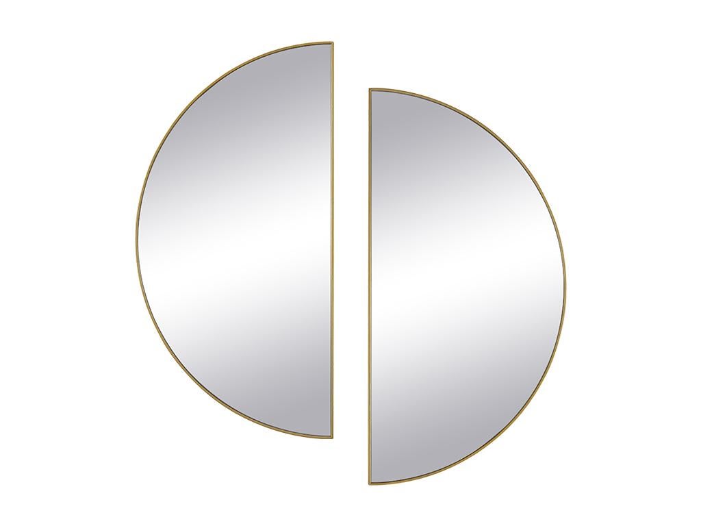 2 Miroirs Ronds Autocollants Sans Cadre - Diamètre 24 Cm, Acrylique Incassable - Pour Porte, Salle De Bain, Déco Murale