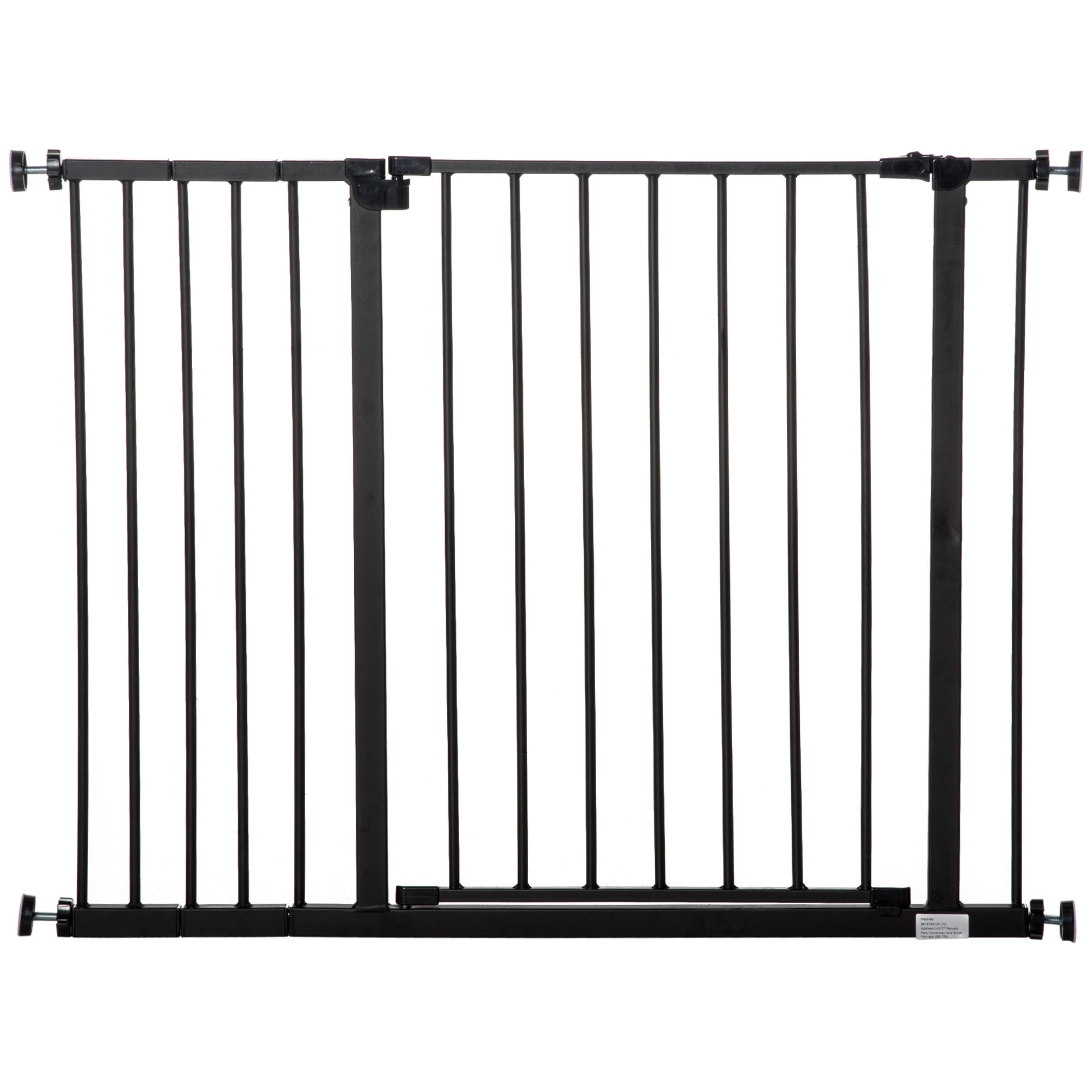 PawHut Cancellino per Cani Estensibile Regolabile 74-100cm Nero | Italy