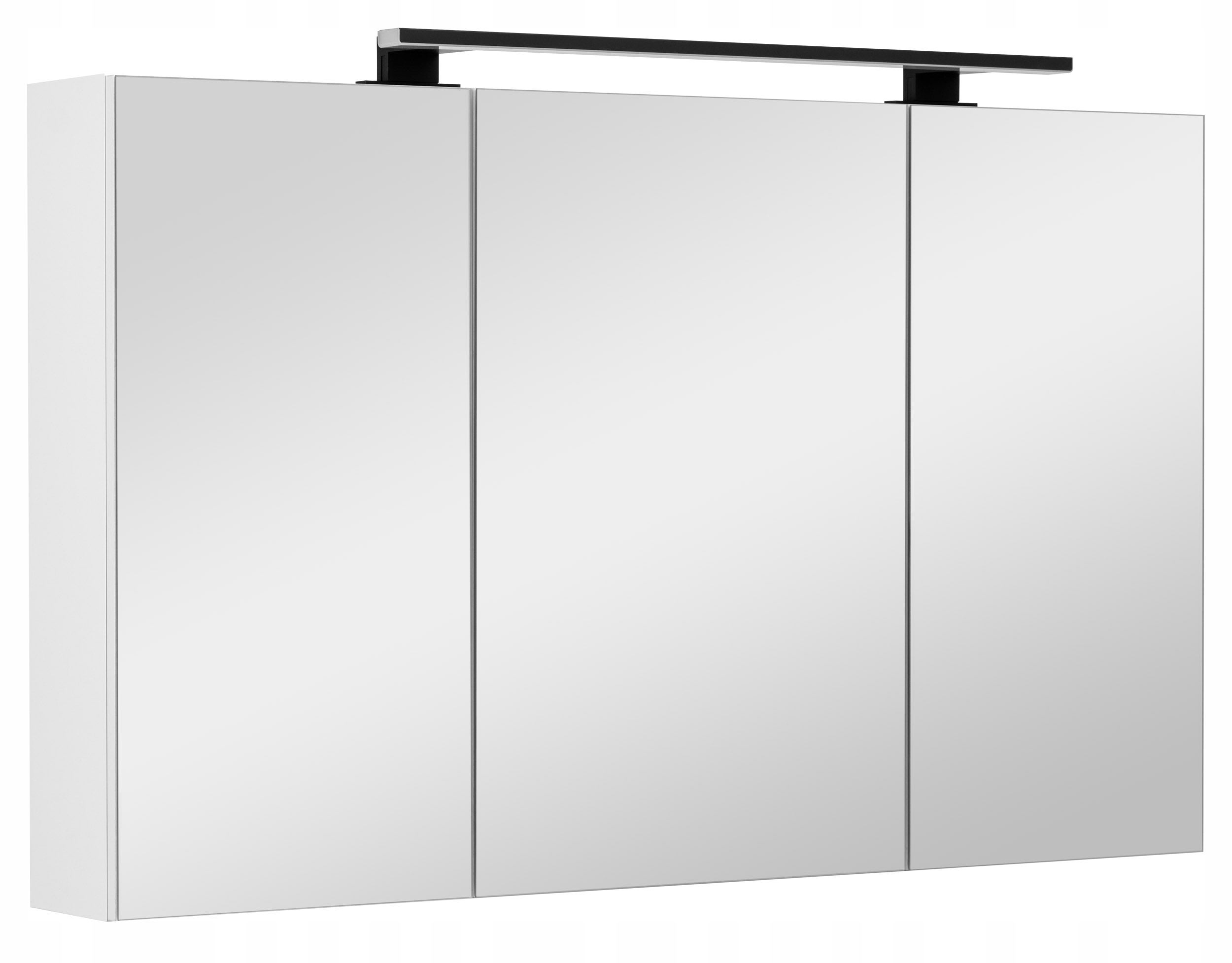 Szafka łazienkowa z lustrem oświetleniem lampką led lustrzana wisząca 100cm