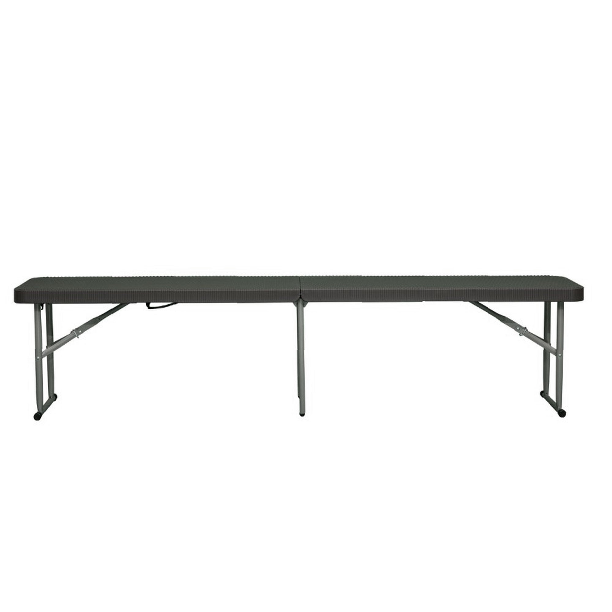 Todeco - Panca Portaoggetti Pieghevole In Finta Pelle Nera, 76x38x38 Cm, Carico Max 150 Kg, Ottomana Con Imbottitura Trapuntata