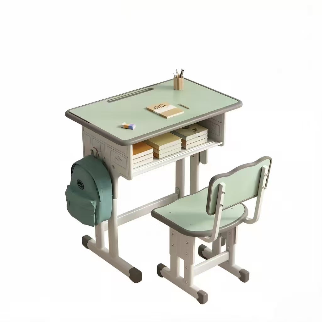 Ensemble de bureau et chaise pour enfants à hauteur réglable, design ergonomique, stable, idéal pour la croissance des enfants - 2