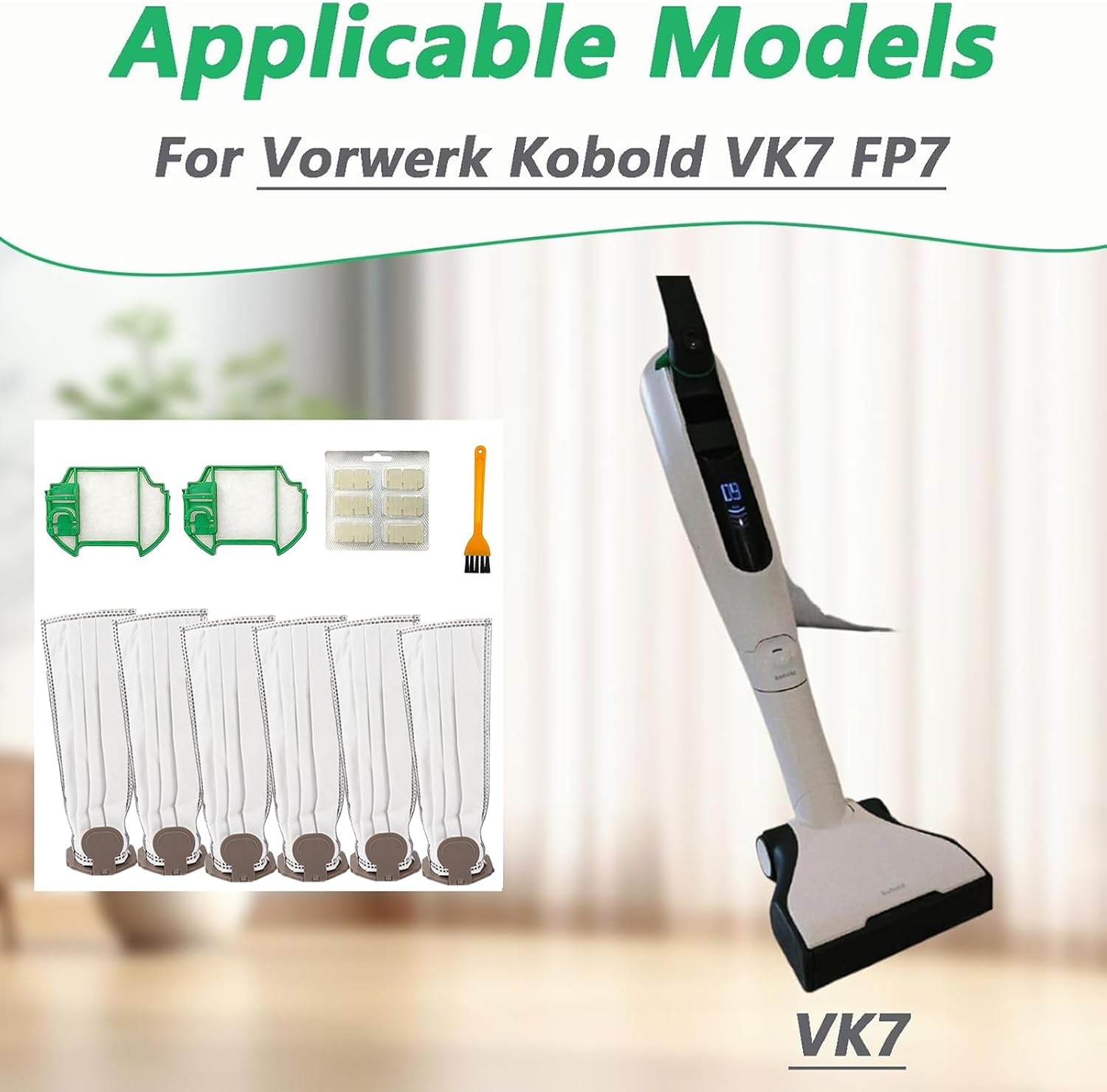 Vk7 Aspirateur Vorwerk Sans Fil Kit Pièces Vorwerk VK7 Sacs HEPA