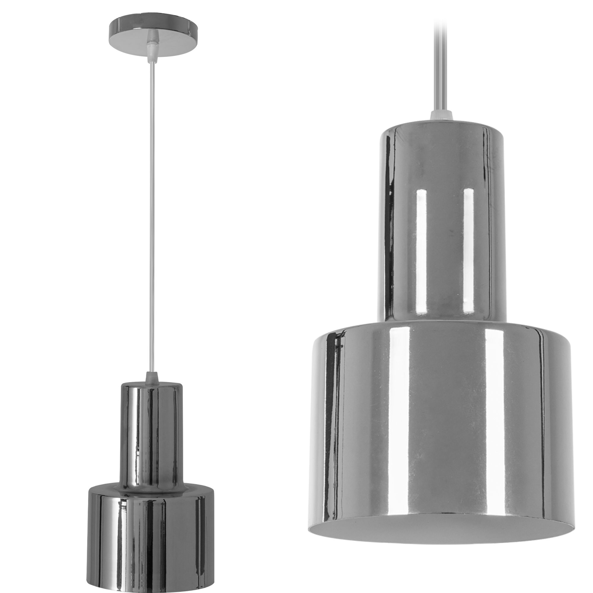 Lampa Sufitowa Wisząca Toolight App285-1Cp Szary