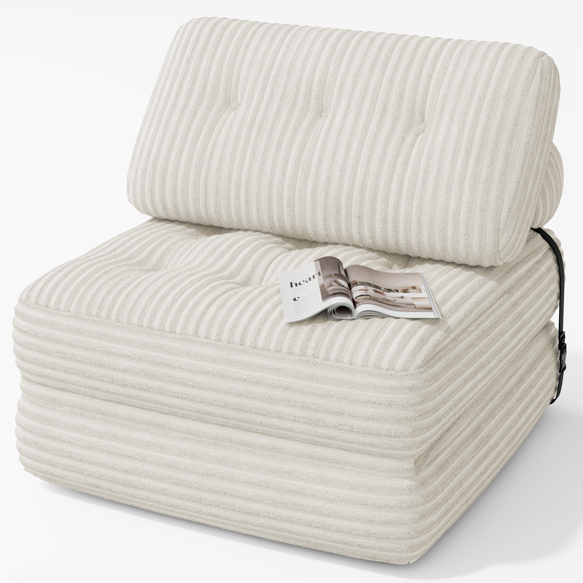 Divano Letto Convertibile Poltrona Singola Schienale Senza