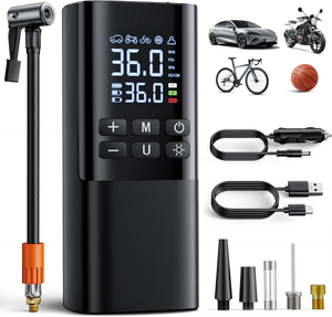 Mini Gonfleur CO2 Vélo – Tête Renforcée, Adaptateur Double Valve, Manchon éponge, Compact, Noir