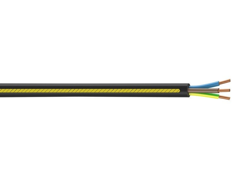 Cavo elettrico 3 G 2,5 mm² u1000r2v L.10 m, nero - 2
