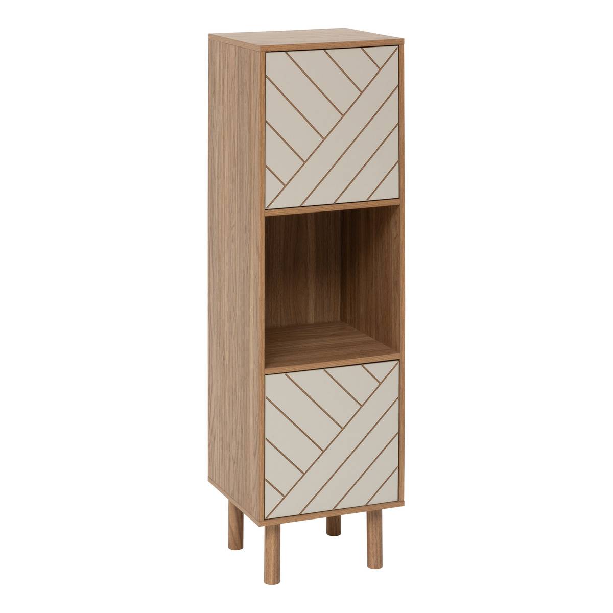 5Five Simply Smart Mix'n'match 3 Estantes, 2 Puertas, Madera Y Diseño A Rayas 5Five , Leroy Merlin